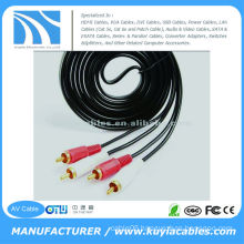 10FT(3M) dual RCA Male to dual RCA Male AV Wire